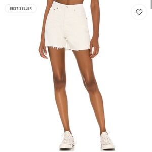 Agolde Dee Short in Paper. Size 28